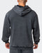 musclenation Jumpers Mens 3D Oversized Vintage Hoodie - Washed Black