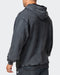musclenation Jumpers Mens 3D Oversized Vintage Hoodie - Washed Black