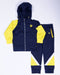 musclenation Kids MN Retro Tracksuit Jacket - Navy / Yellow