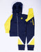 musclenation Kids MN Retro Tracksuit Jacket - Navy / Yellow