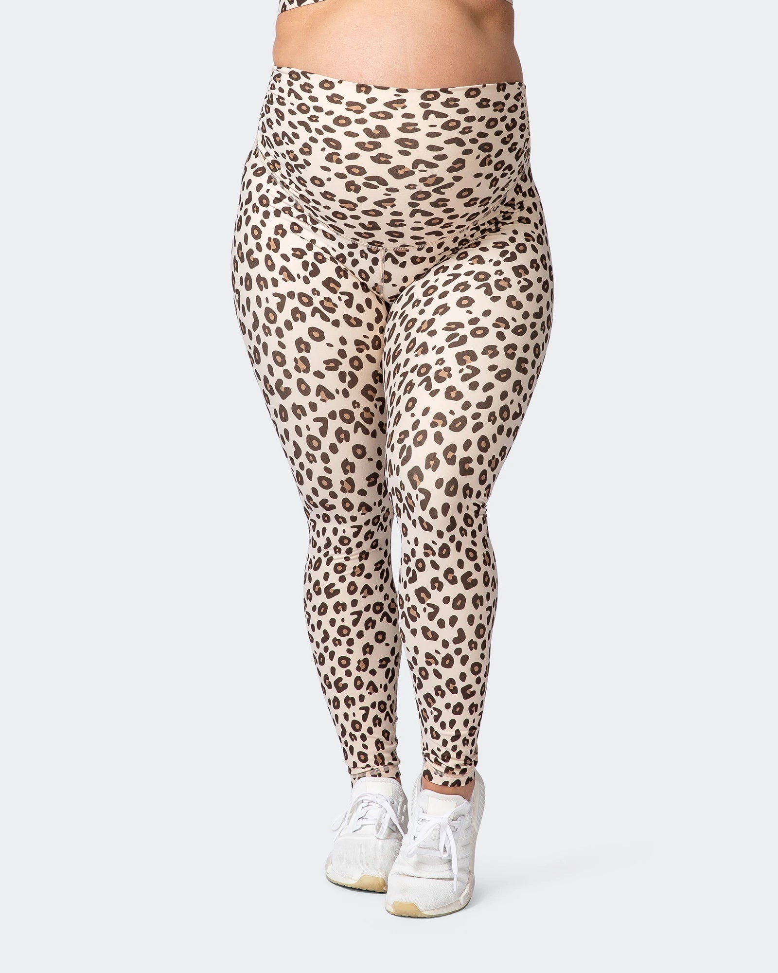 musclenation Leggings MATERNITY EVERYDAY LEGGINGS Cheetah Print