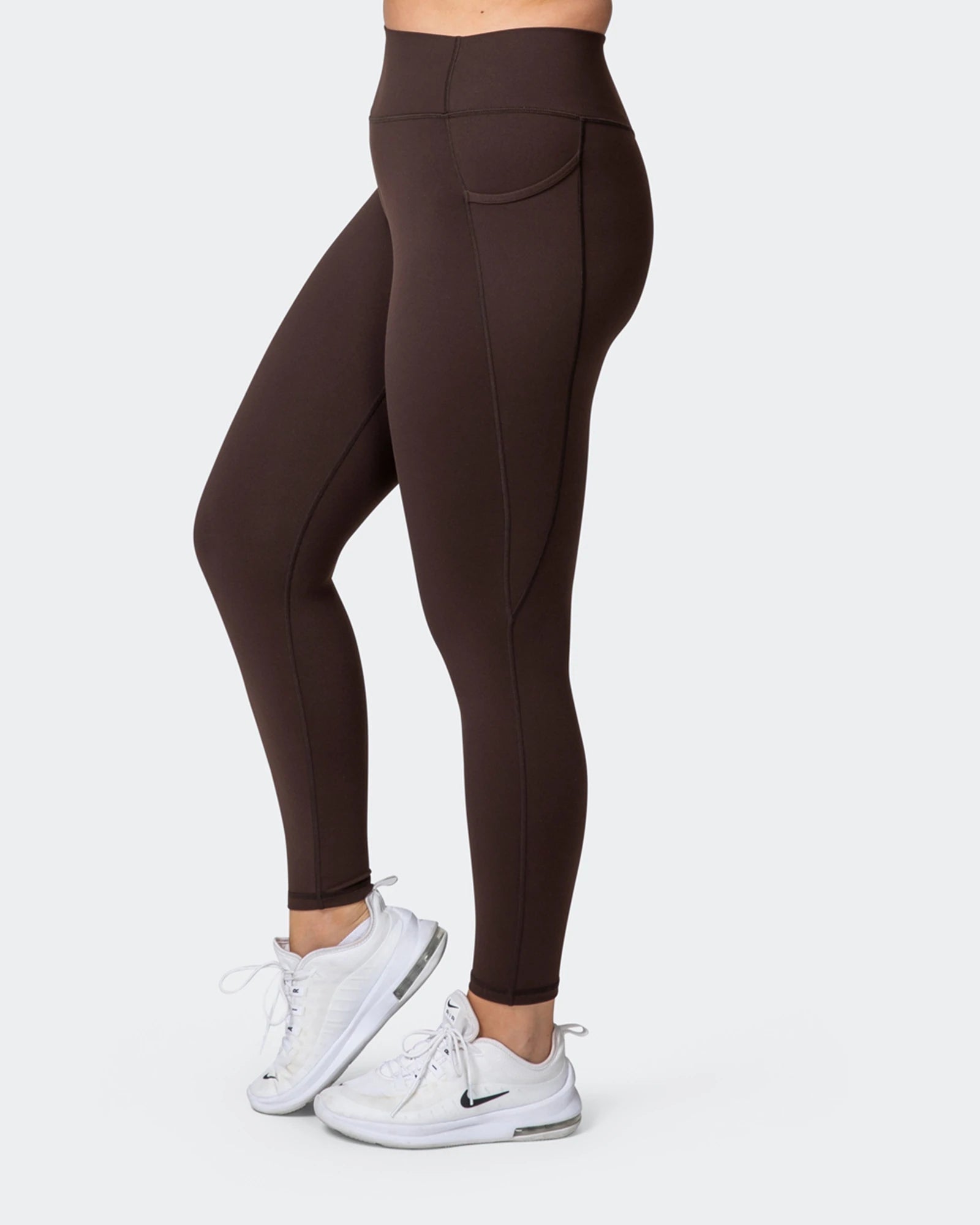 musclenation Leggings SIGNATURE POCKET ANKLE LENGTH LEGGINGS Cocoa