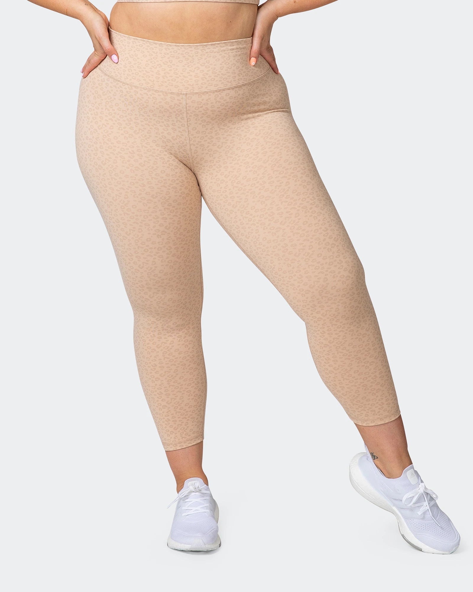 musclenation Leggings SIGNATURE SCRUNCH 7/8 LEGGINGS Brown Sugar Mini Cheetah Print