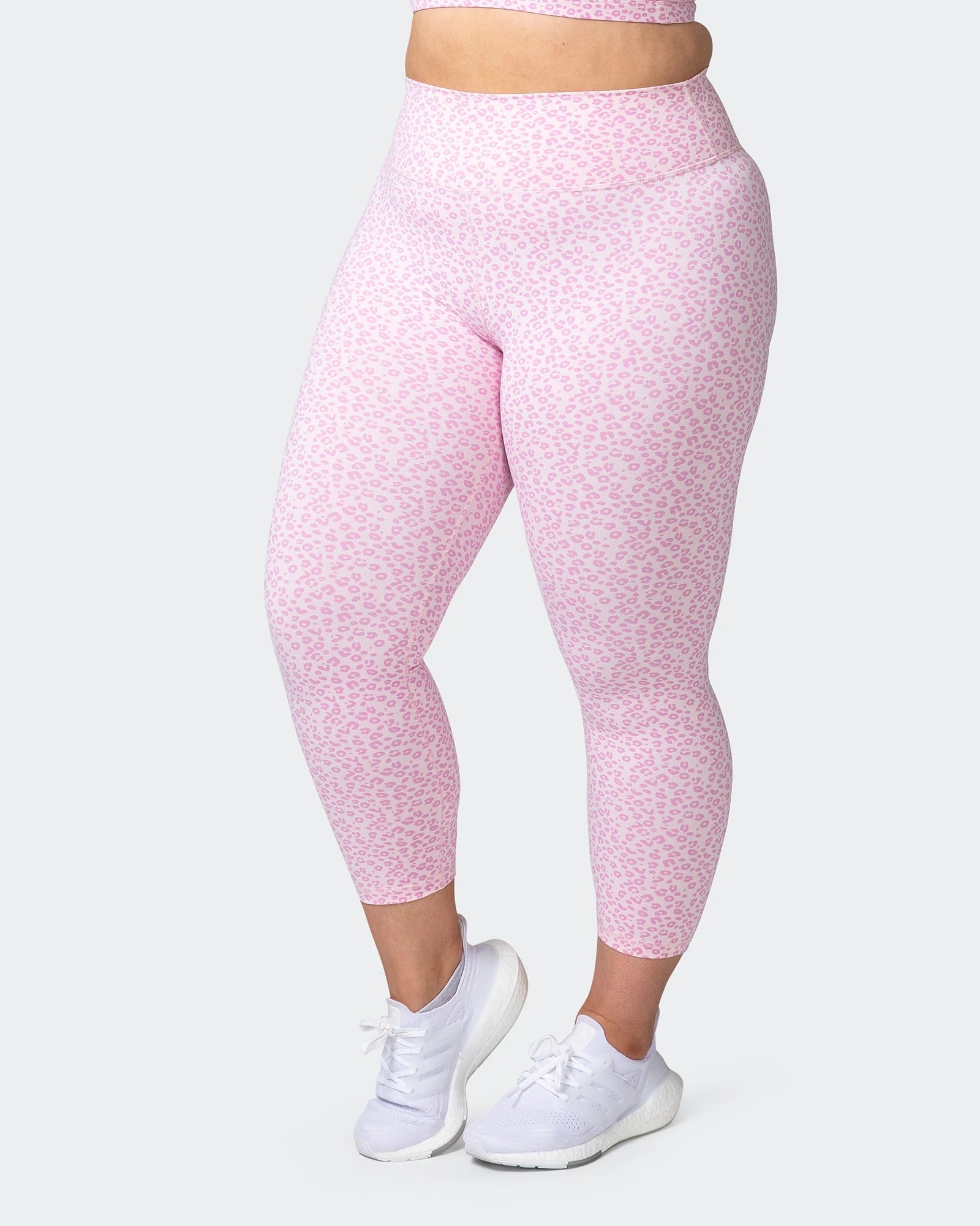musclenation Leggings SIGNATURE SCRUNCH 7/8 LEGGINGS Rose Quartz Mini Cheetah Print
