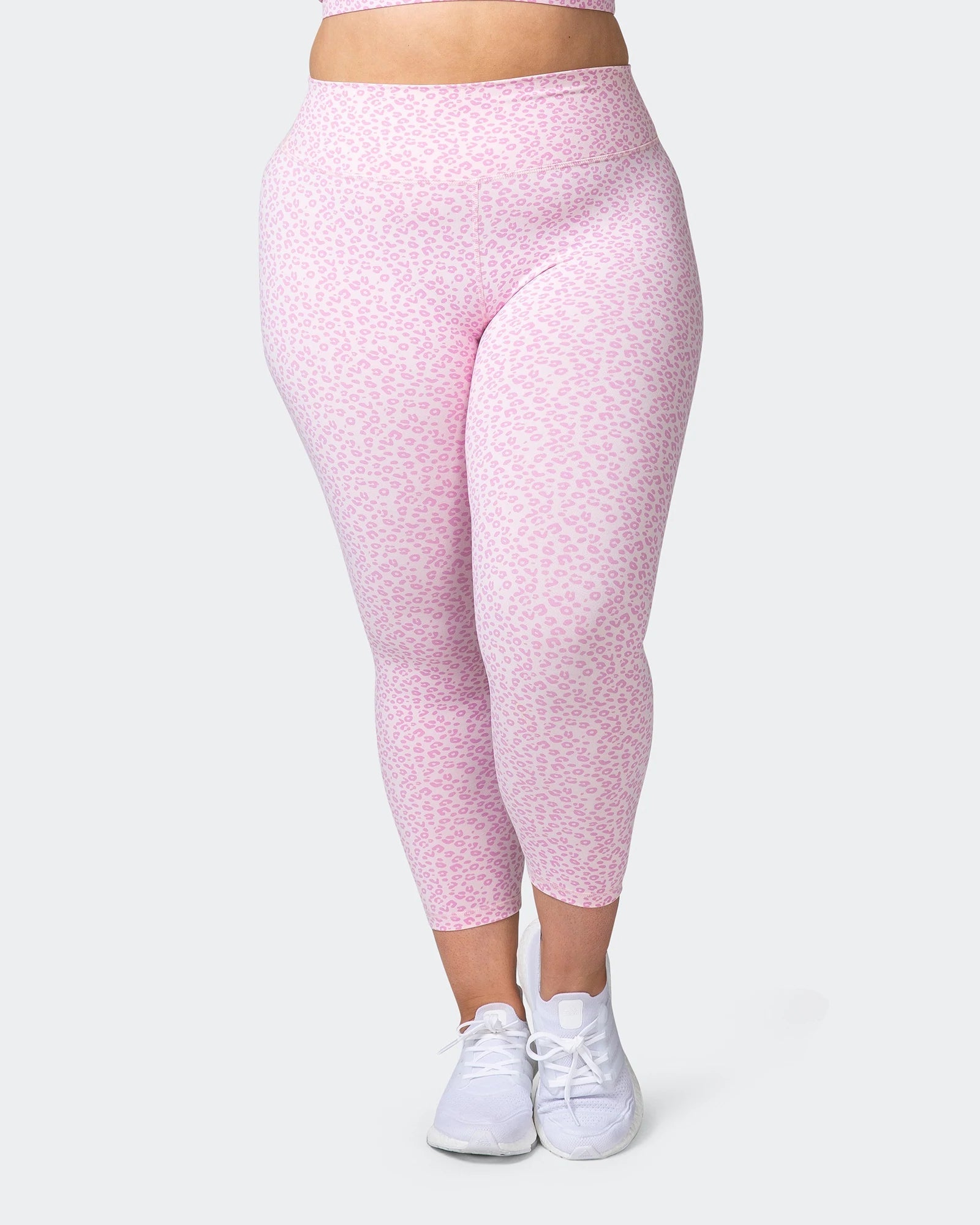 musclenation Leggings SIGNATURE SCRUNCH 7/8 LEGGINGS Rose Quartz Mini Cheetah Print