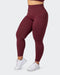 musclenation Leggings Signature Scrunch Ankle Length Leggings Dark Plum
