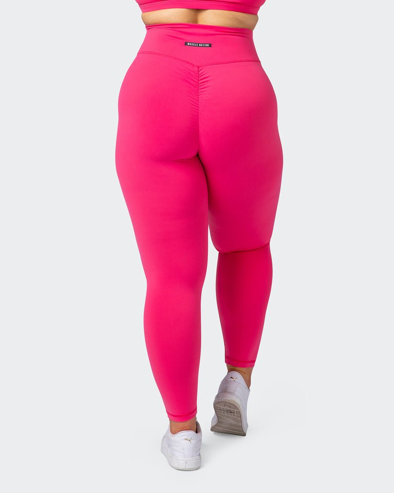 musclenation Leggings Signature Scrunch Ankle Length Leggings Flamingo