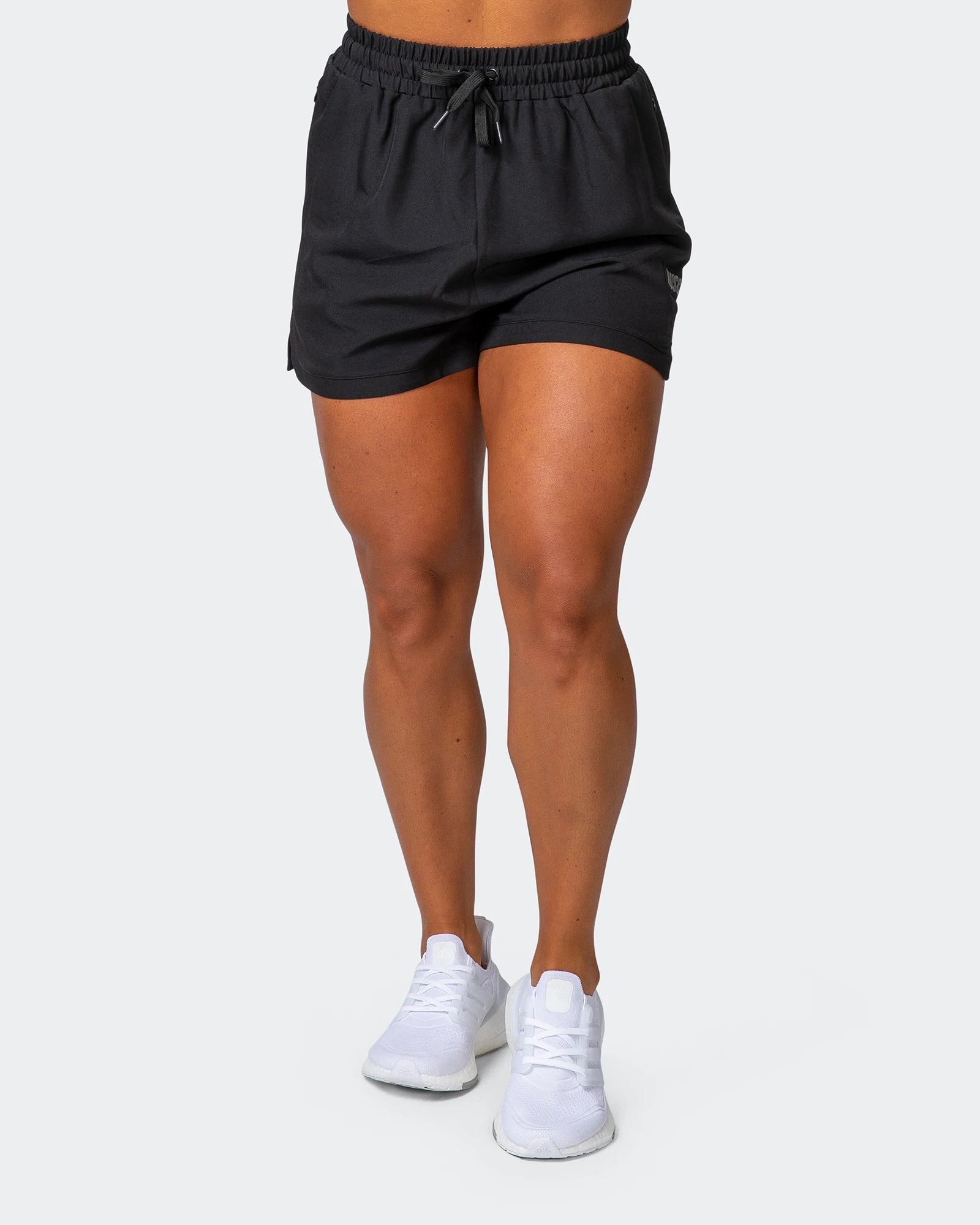 musclenation Leggings WOMENS ELEVATE ACTIVE SHORTS Black
