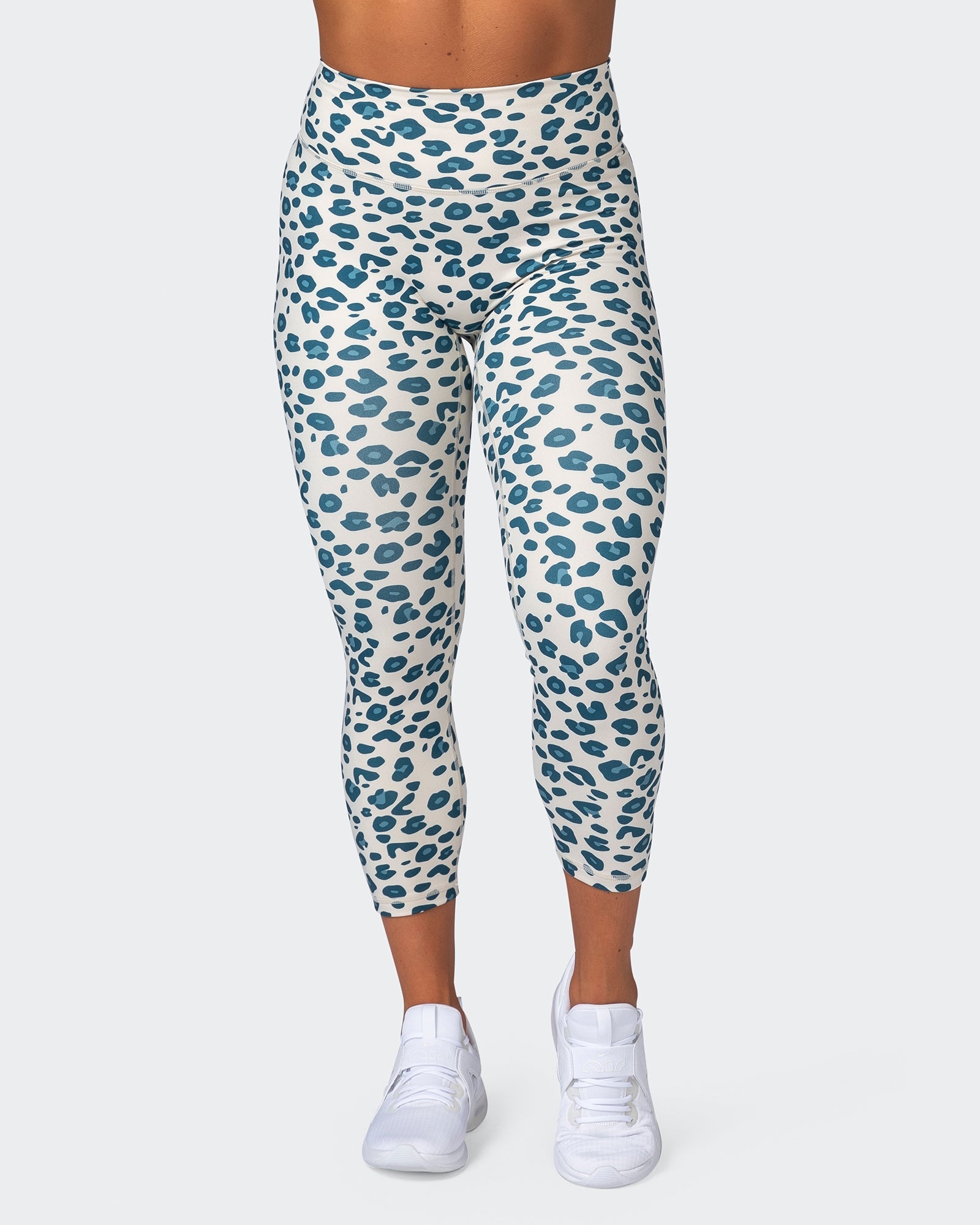musclenation Leggings Zero Rise Everyday 7/8 Leggings - Marine Cheetah Print