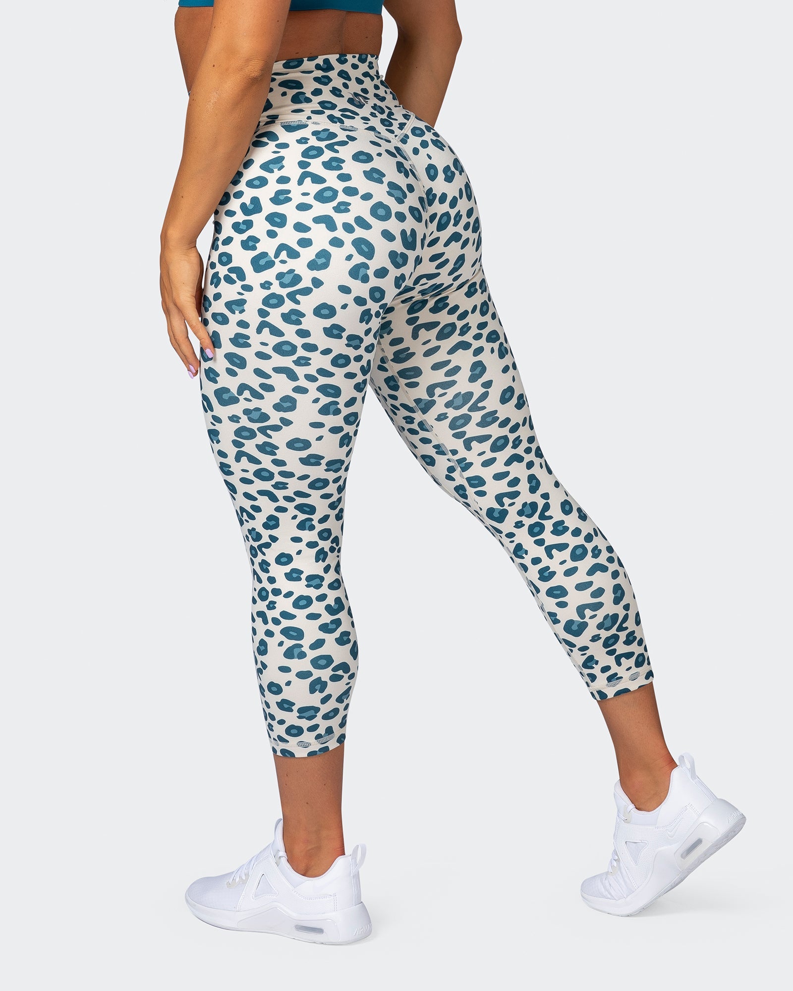 musclenation Leggings Zero Rise Everyday 7/8 Leggings - Marine Cheetah Print