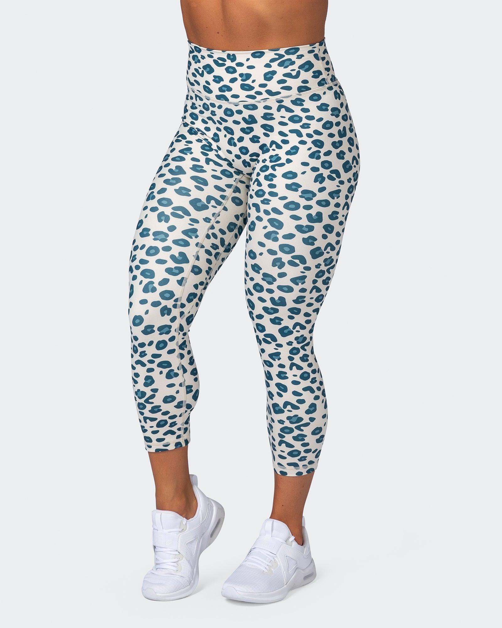musclenation Leggings Zero Rise Everyday 7/8 Leggings - Marine Cheetah Print