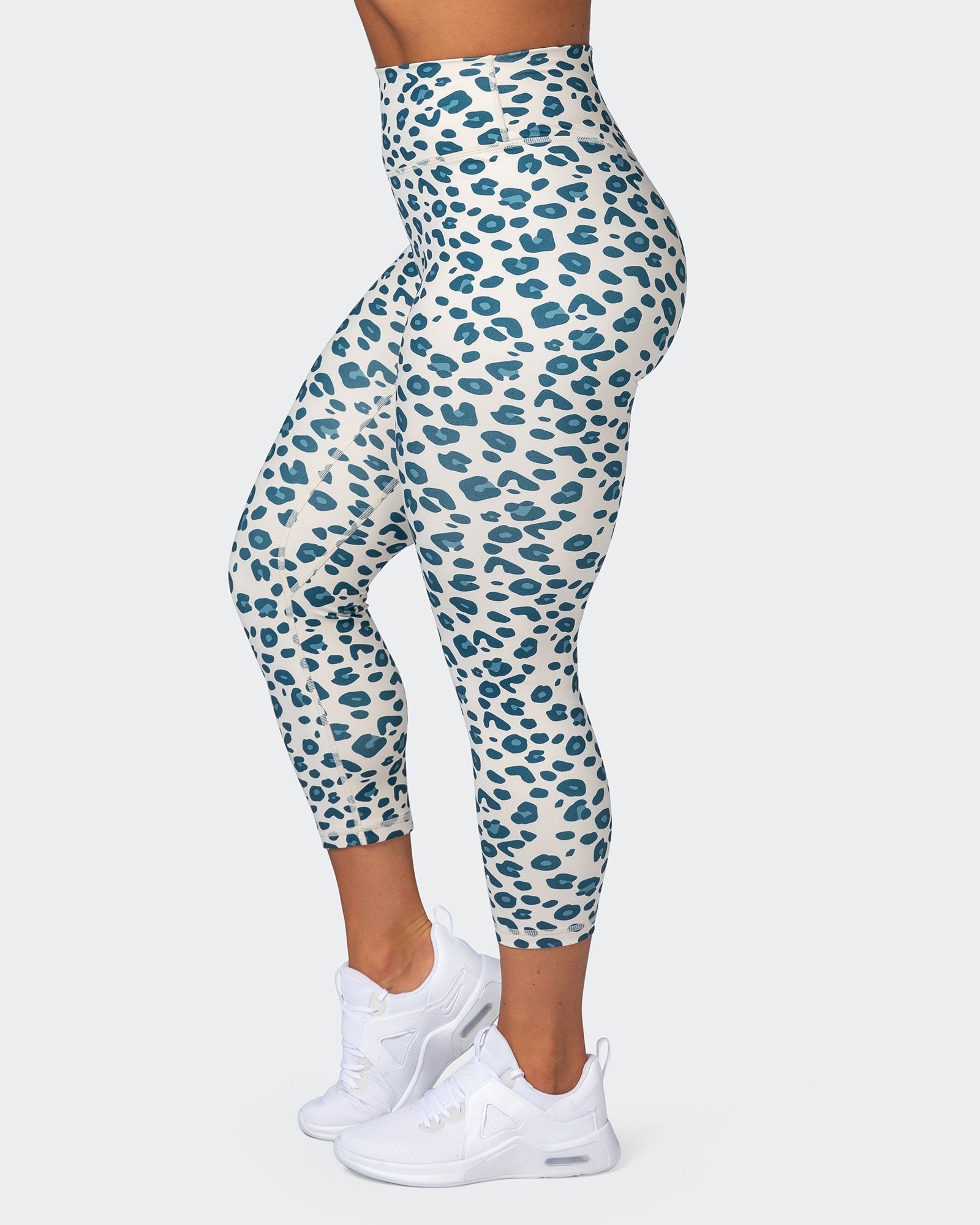 musclenation Leggings Zero Rise Everyday 7/8 Leggings - Marine Cheetah Print