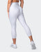 musclenation Leggings Zero Rise Everyday 7/8 Leggings - White Grey Marl
