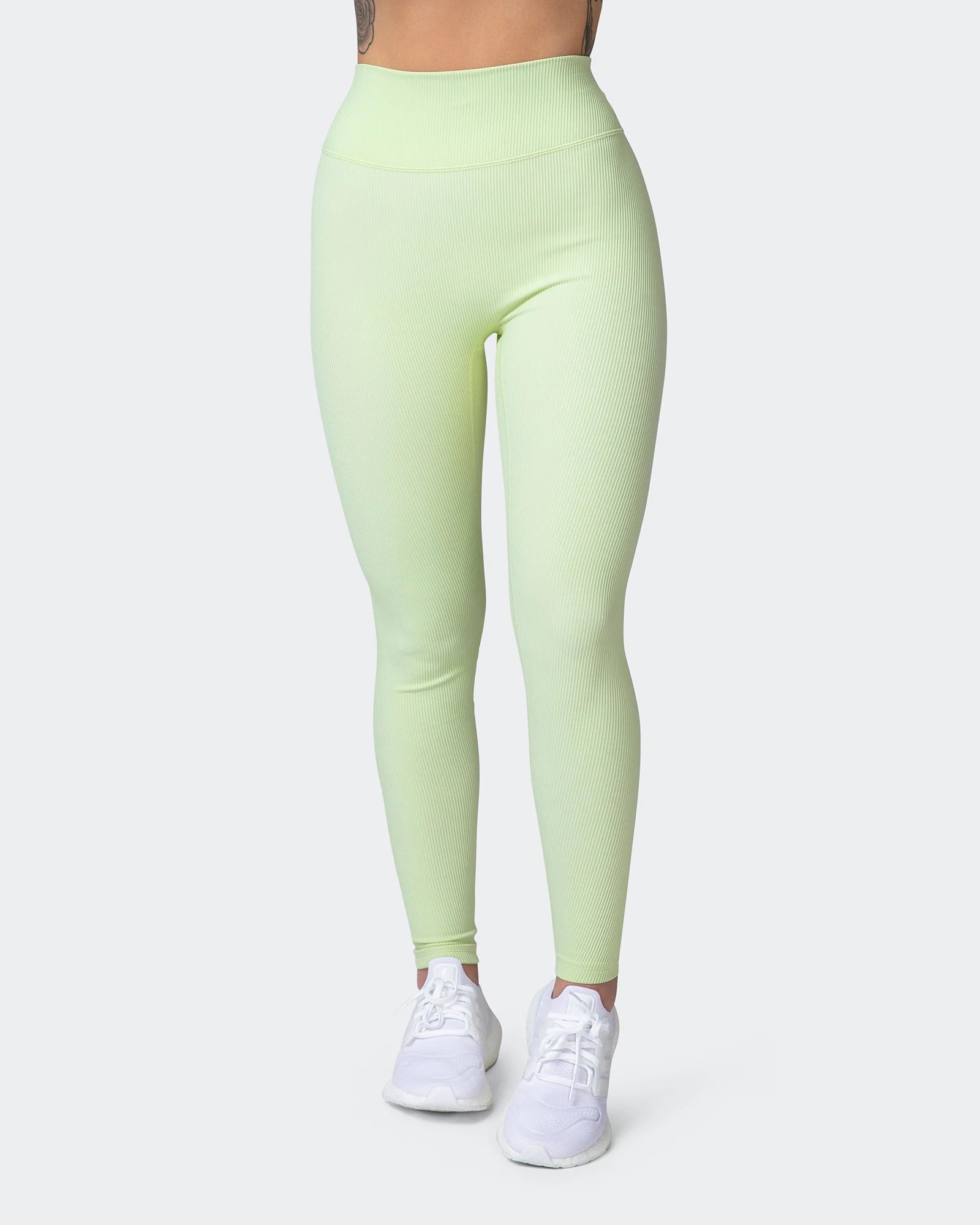 musclenation Leggings ZERO RISE RIB ANKLE LENGTH LEGGINGS Minty