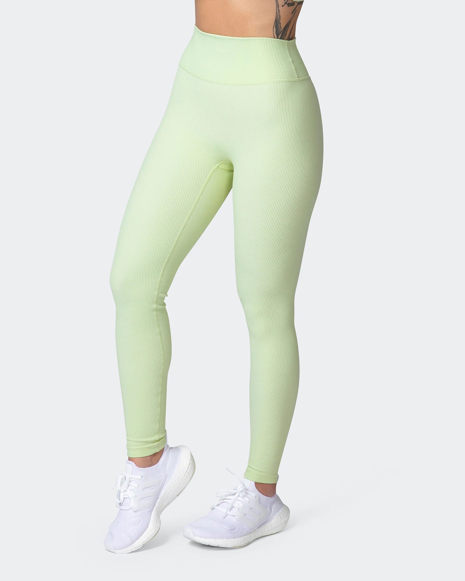 musclenation Leggings ZERO RISE RIB ANKLE LENGTH LEGGINGS Minty