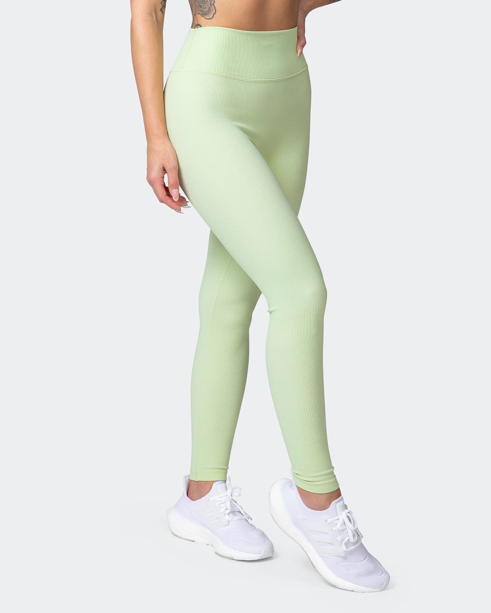 musclenation Leggings ZERO RISE RIB ANKLE LENGTH LEGGINGS Minty
