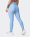 musclenation Leggings ZERO RISE RIB ANKLE LENGTH LEGGINGS Periwinkle