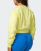 musclenation Leisure Cropped Sweat - Sunny Lime