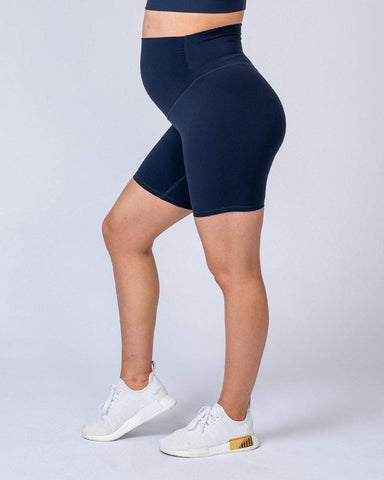 musclenation Maternity Bike Shorts - Navy