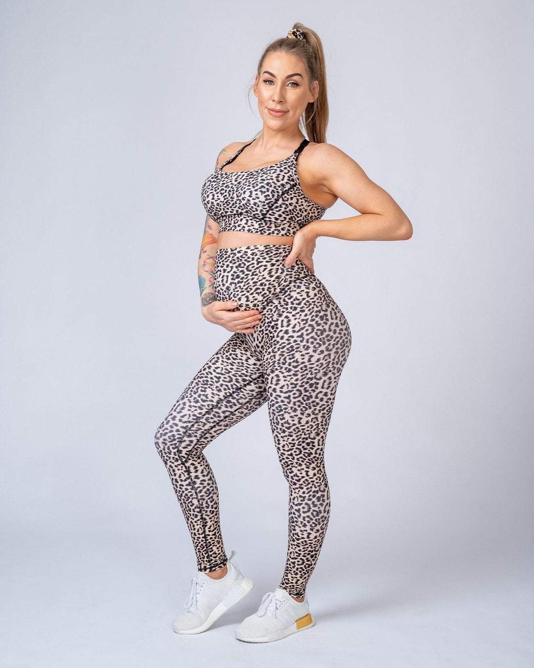 musclenation Maternity Bra - Yellow Leopard