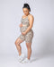 musclenation Maternity Superior Squat Pocket Bike Shorts - Cheetah Print