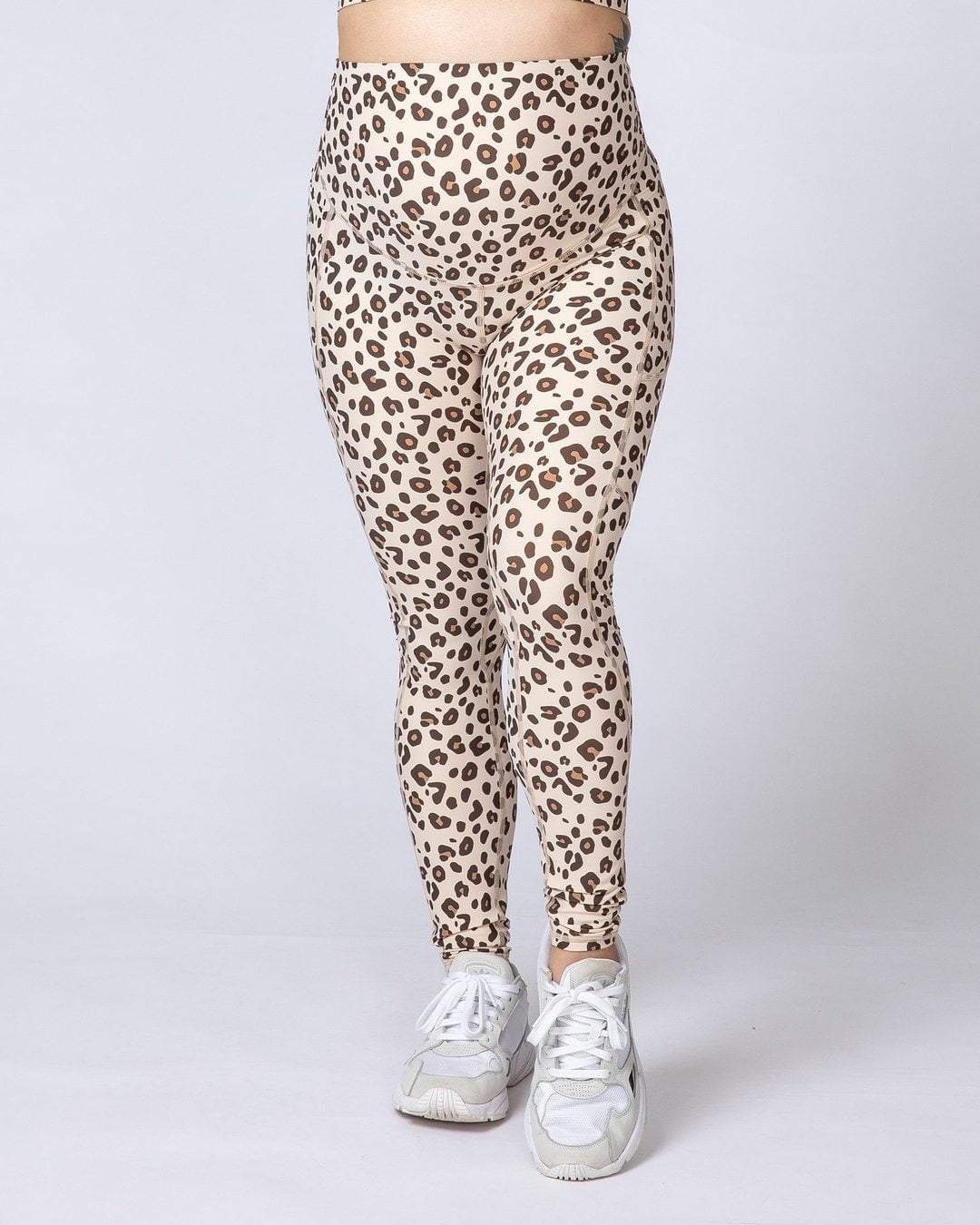 musclenation Maternity Superior Squat Pocket Leggings - Cheetah Print