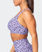 musclenation Max Rep Bra - Purple Leopard