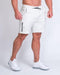 musclenation Mens Casual Shorts - White Marl