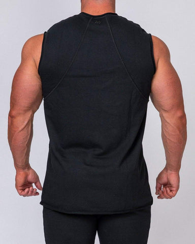 musclenation Mens Loopback Tank - Black
