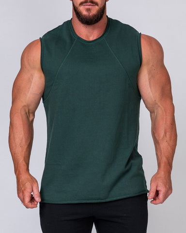 musclenation Mens Loopback Tank - Emerald Green