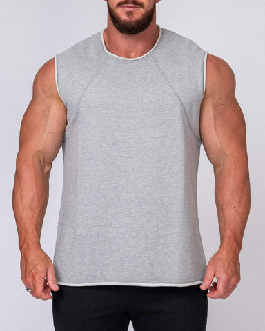 musclenation Mens Loopback Tank - Grey