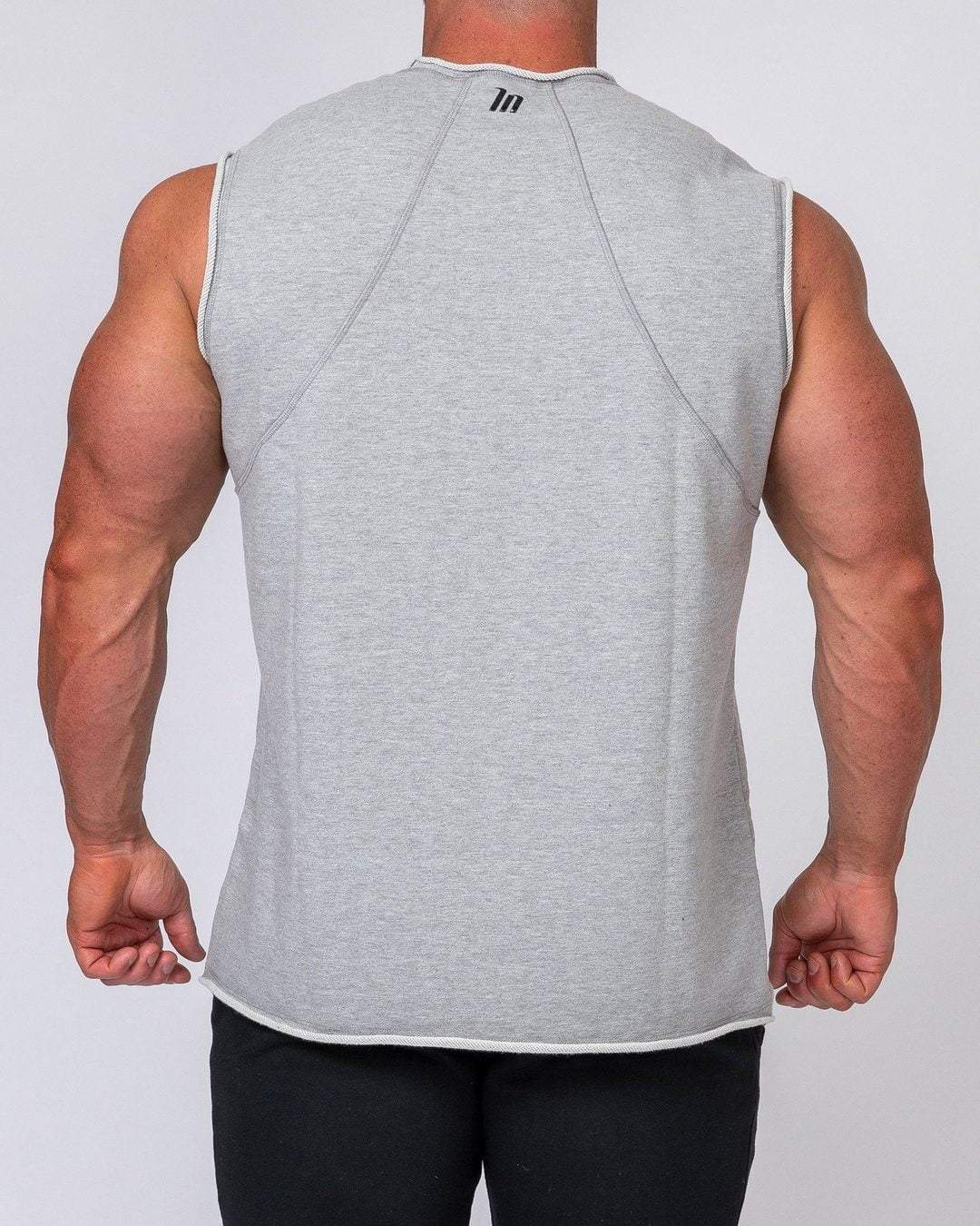 musclenation Mens Loopback Tank - Grey