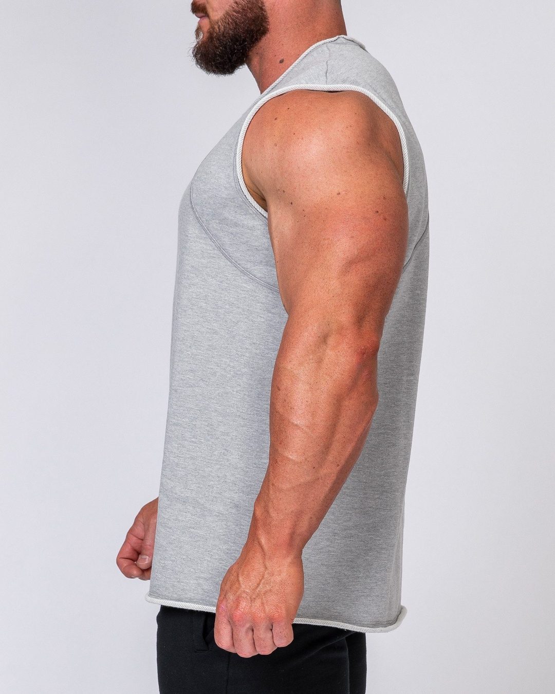 musclenation Mens Loopback Tank - Grey