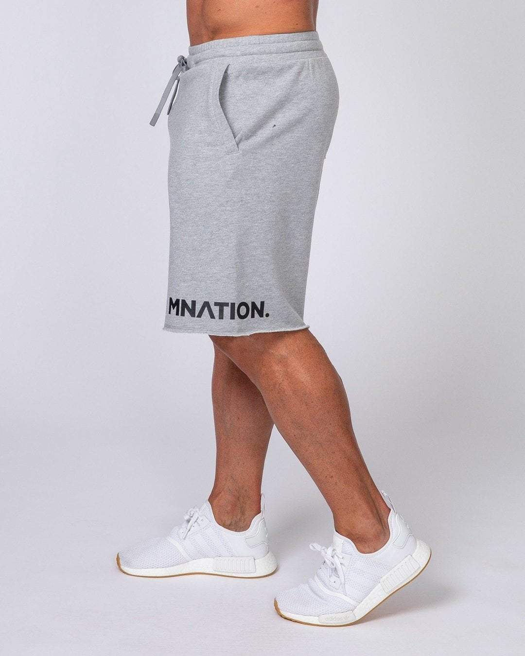 musclenation Mens Relaxed Shorts - Grey