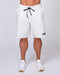 musclenation Mens Relaxed Shorts - White Marl