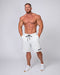 musclenation Mens Relaxed Shorts - White Marl