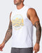 musclenation MENS RETRO VIBES VINTAGE TANK Washed White