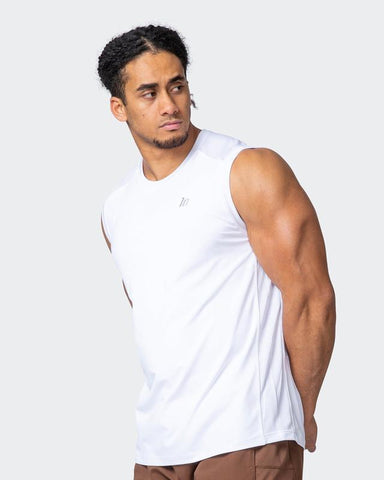 musclenation MENS VENTILATION TANK White