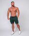 musclenation Mens Vintage Shorts - Emerald Green