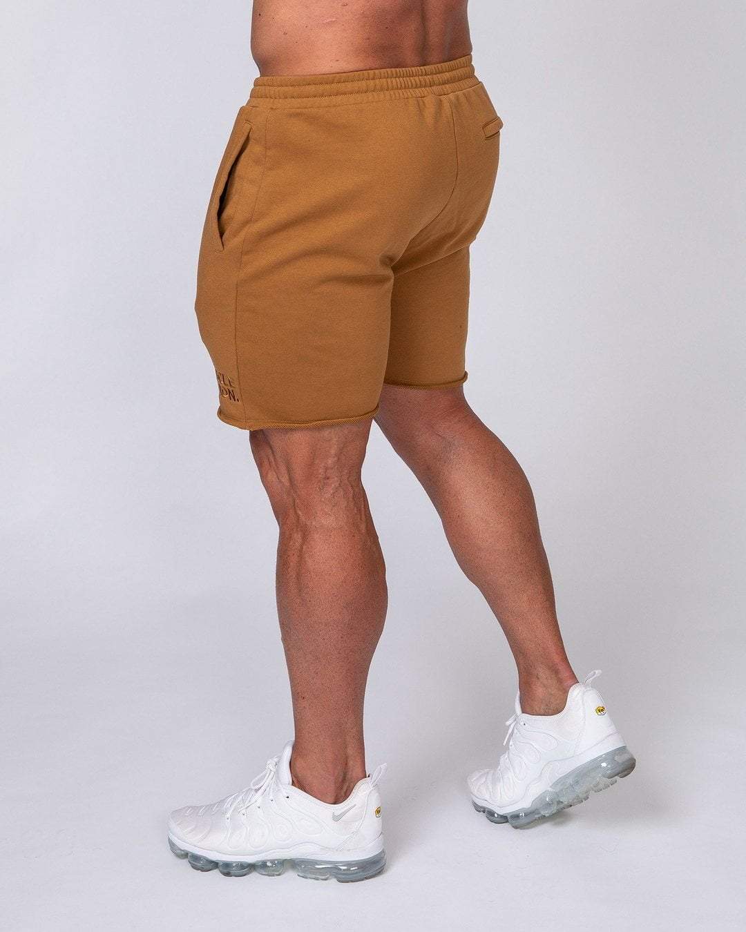 musclenation Mens Vintage Shorts - Latte