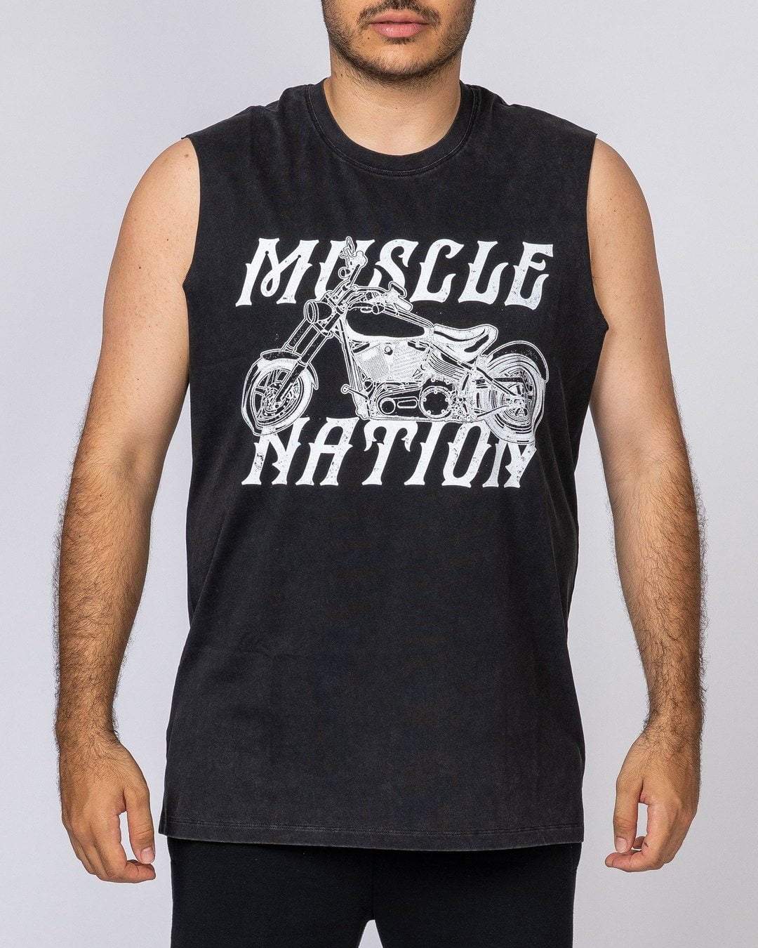 musclenation Mens Vintage Tank - Motorbike