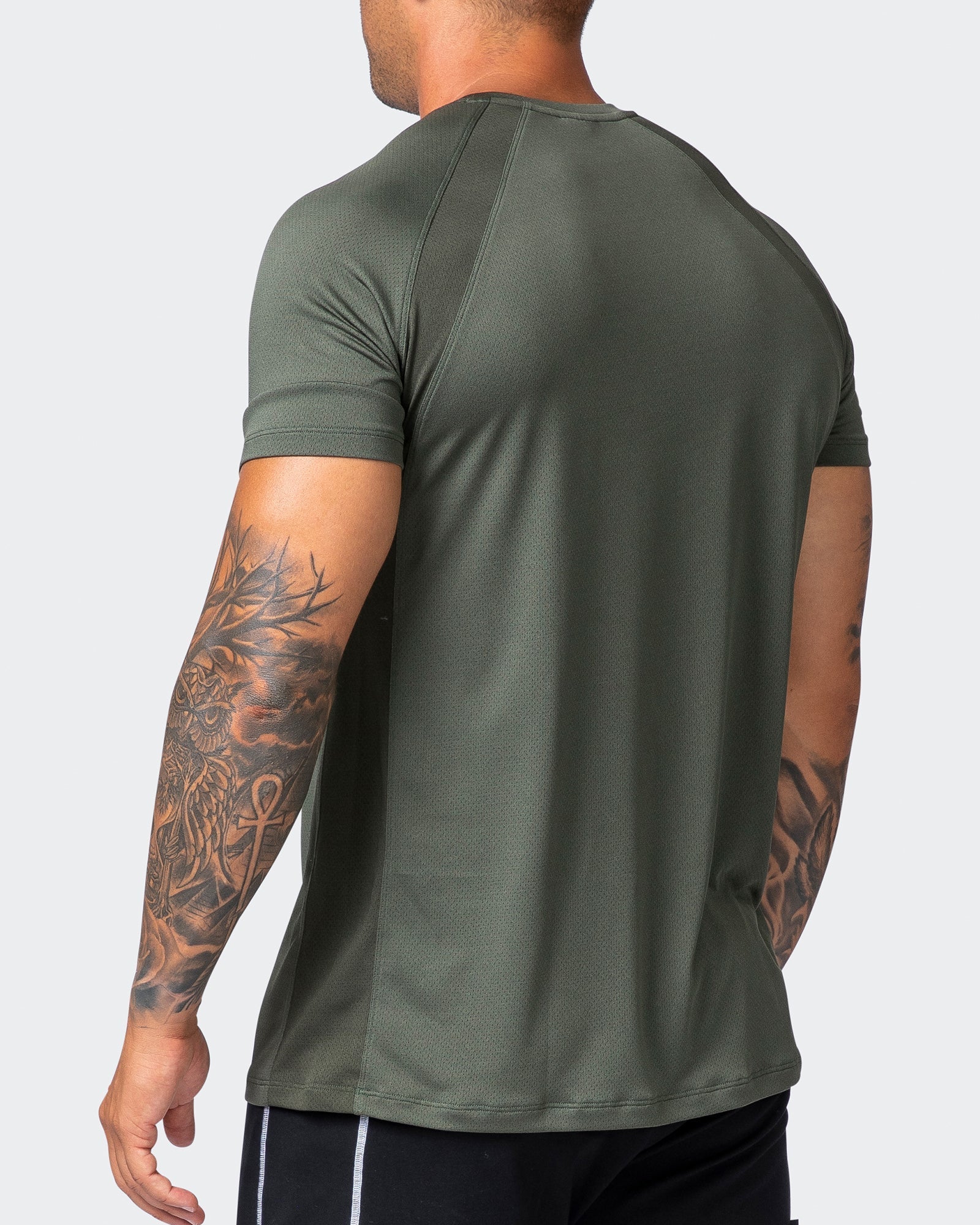 musclenation NEW HEIGHTS RUNNING TEE Dark Khaki