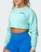 musclenation Pass TIme Cropped Jumper - Peppermint