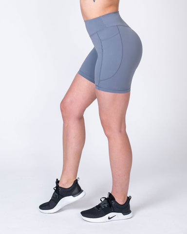 musclenation Pocket Bike Shorts - Stone