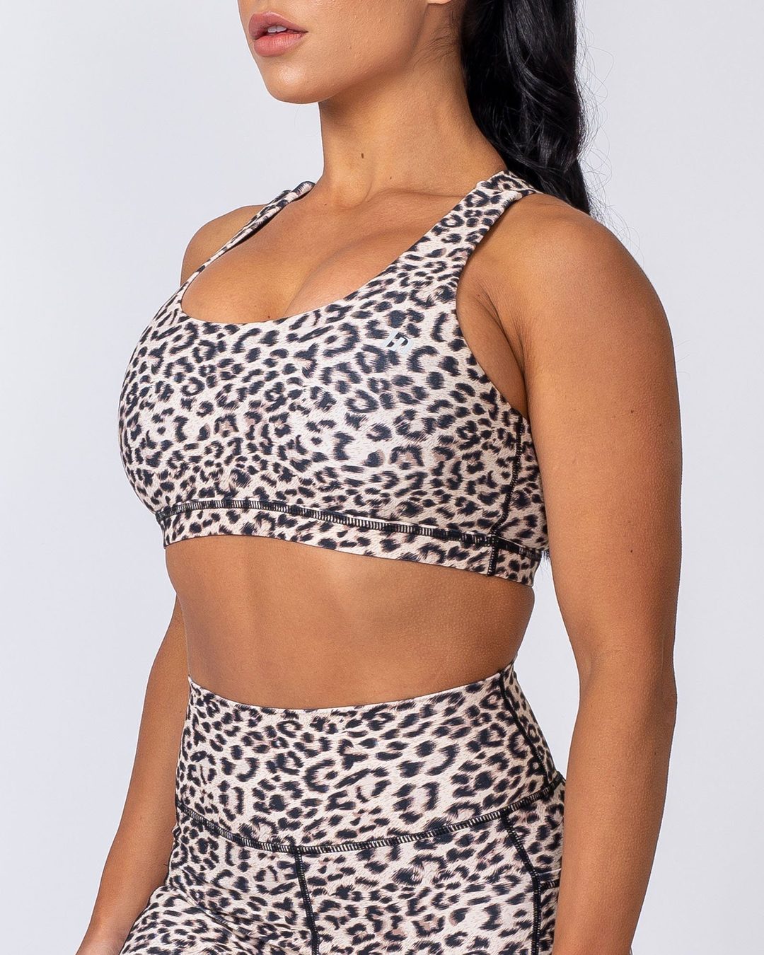 musclenation Power Bra - Yellow Leopard
