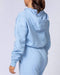 musclenation Rebound Cropped Hoodie - Cashmere Blue