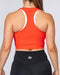 musclenation Ribbed Cropped Tank - Infrared