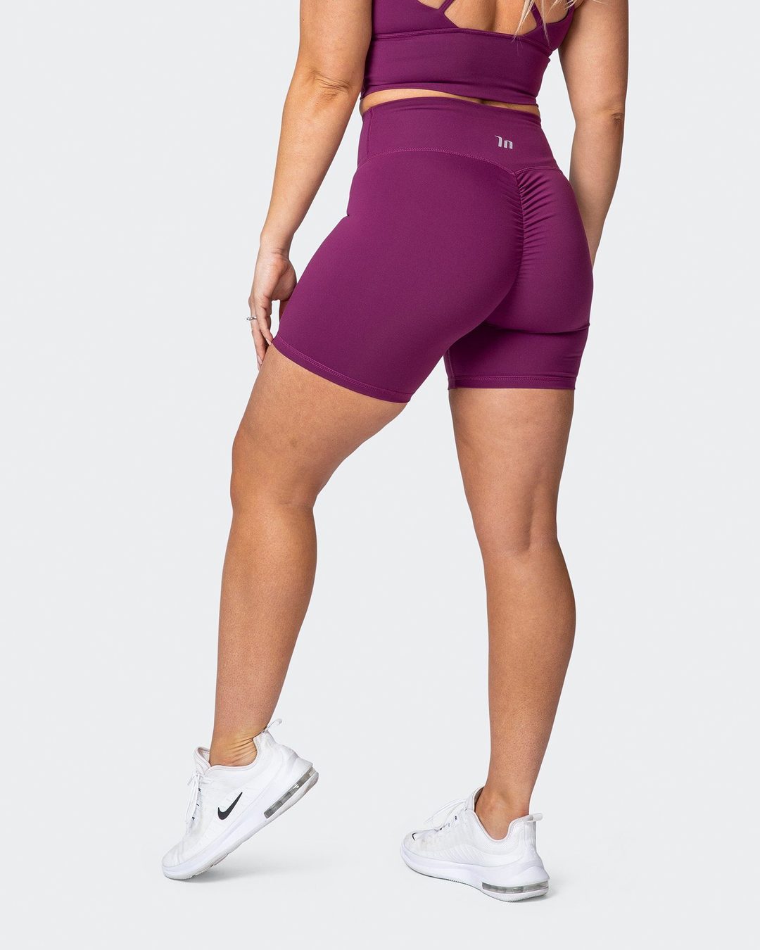 musclenation Scrunch Bike Shorts - Boysenberry