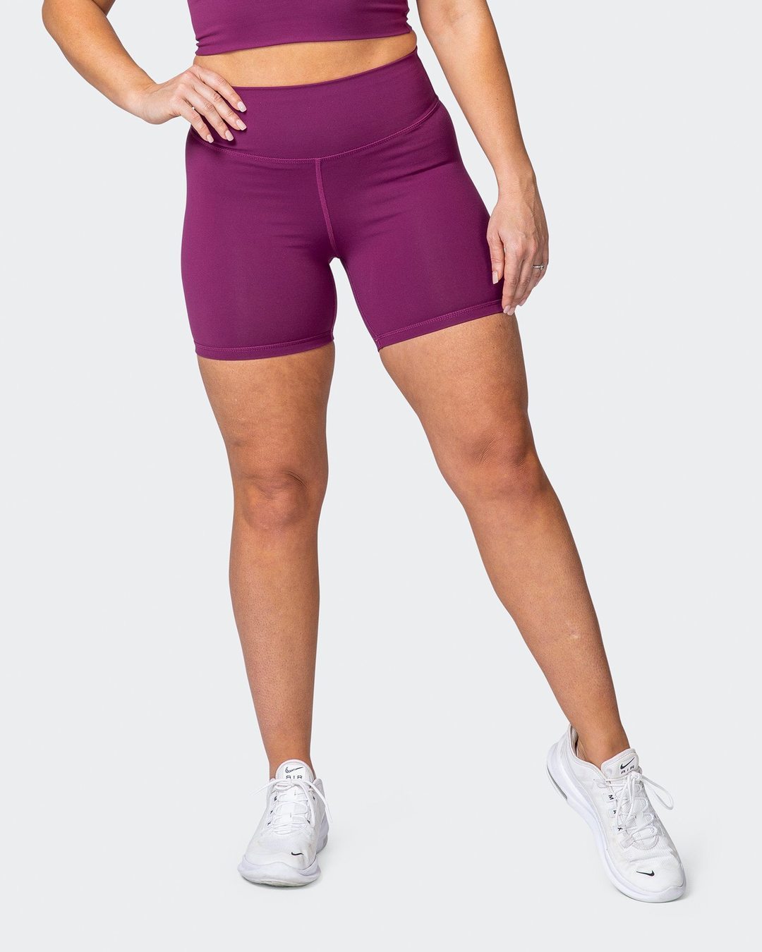musclenation Scrunch Bike Shorts - Boysenberry
