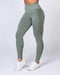 musclenation Shape Up Seamless Full Length Leggings - Khaki Marl